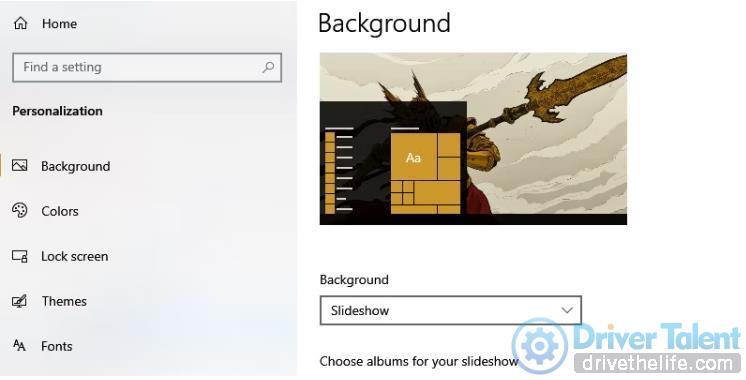 backgroud slideshow